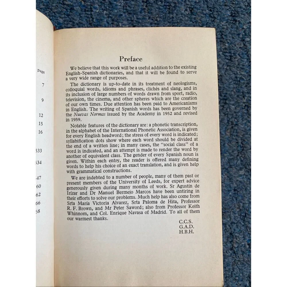 Langenscheidt’s vintage Standard Dictionary English Spanish 1966